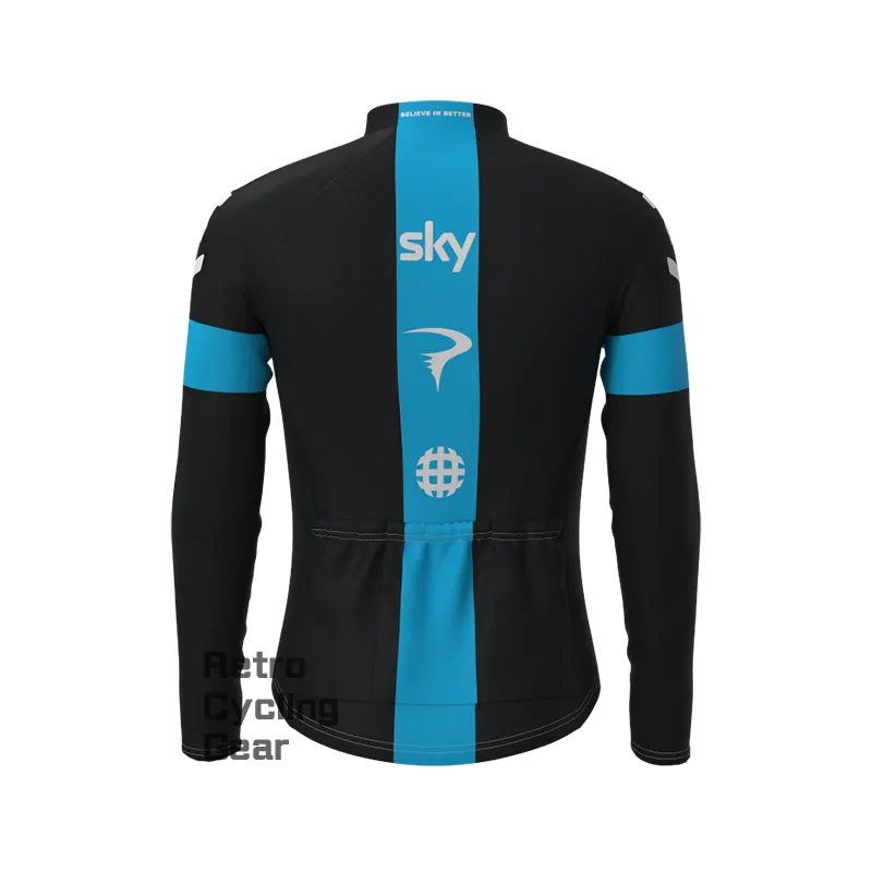 2013 sky Fleece Retro Long Cycling Kits