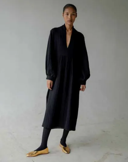 Anna Shawl Collar Dress