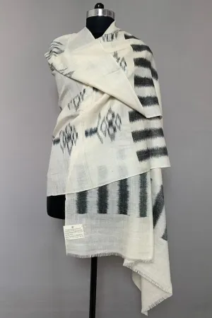 Archie Palmette Ikat Dyed Cashmere Shawl