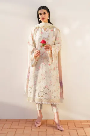 EMBROIDERED PRINTED LAWN UF-639