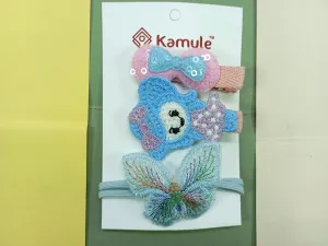 Kamule  Embroidered Applique hair clips/ Crochet Appliques hair clips