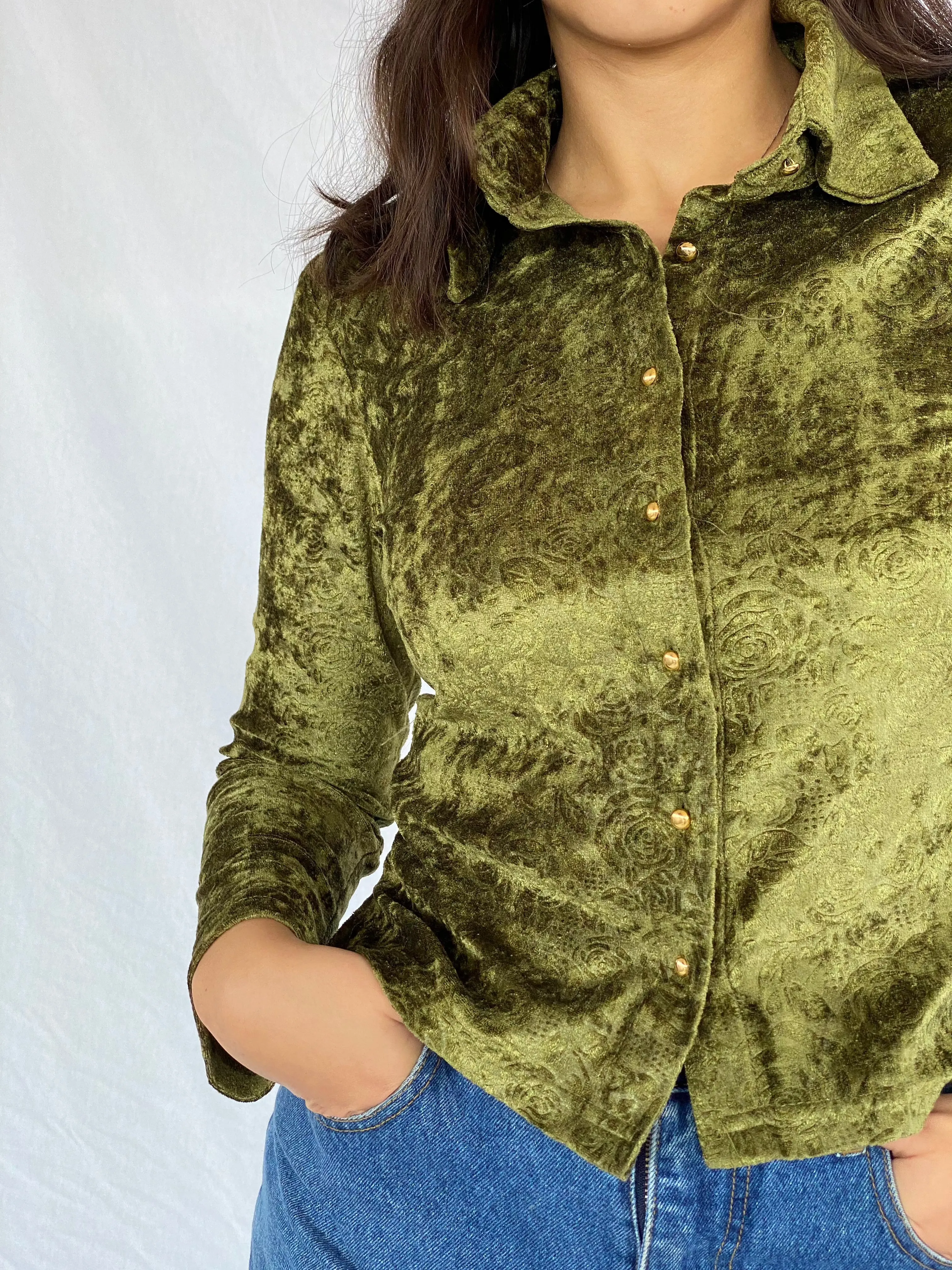 Vintage GREEN& COUNTRY Velvet Shirt