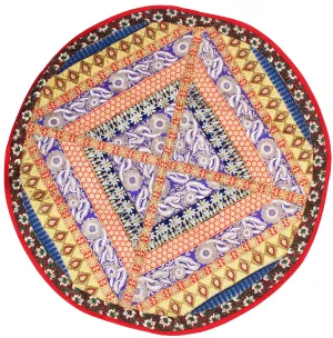 Wall Hanging Round Tapestry Embroidery India Decor Ethnic (Dia 39 inches)